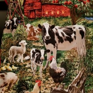 Handmade Country Farm Throw Blanket